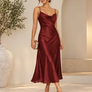Vestido Midi Celine Bordô